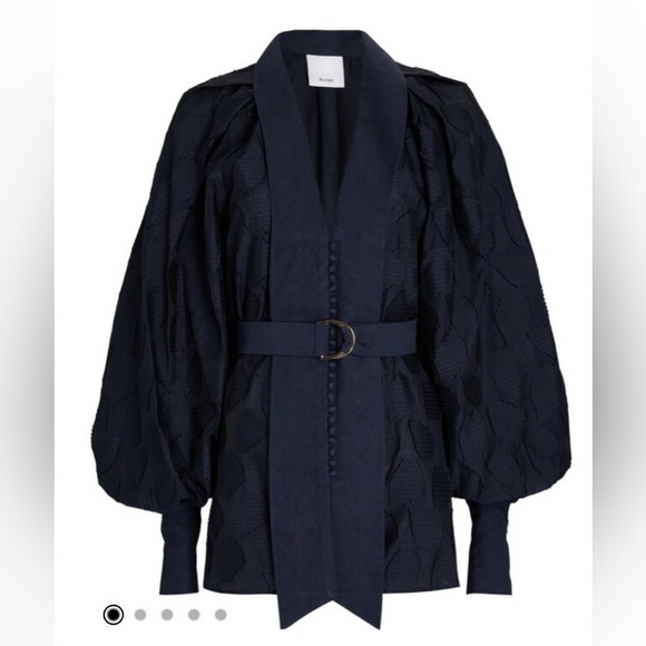 Acler Ramsay Belted Fil Coupé Blouse - Picture 4 of 5